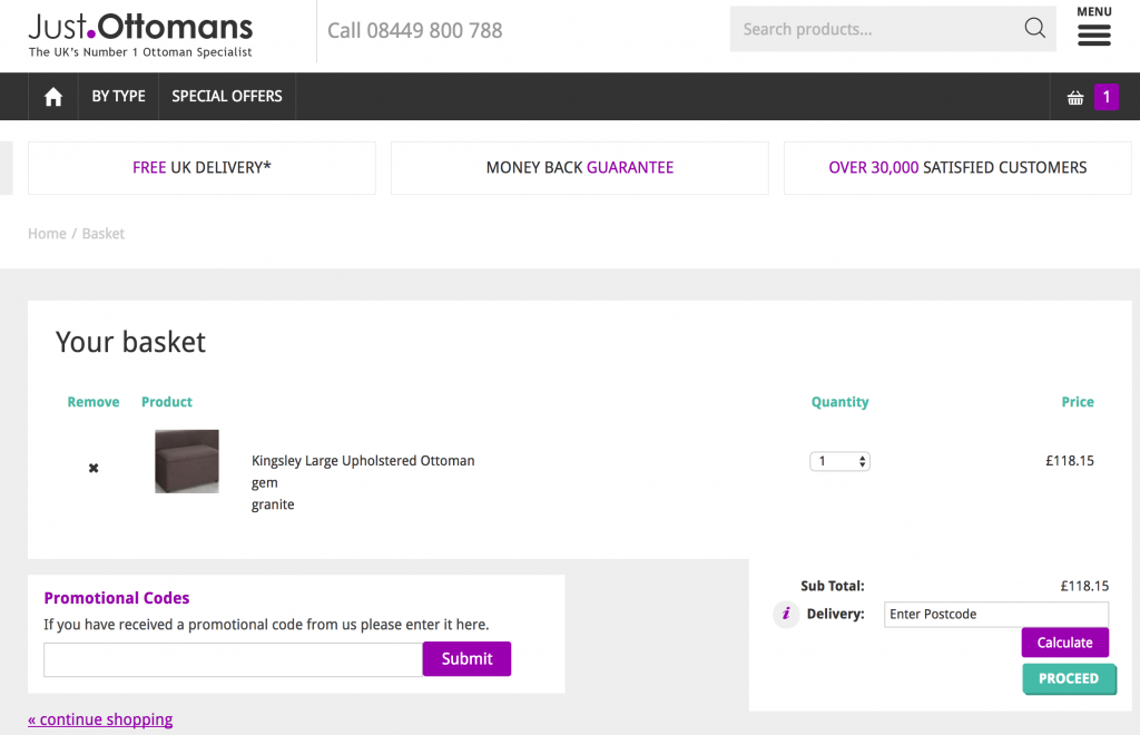 Just Ottomans Redeem Discount Code