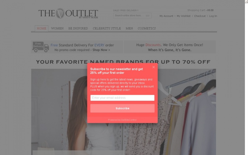 The Outlet by Vanity House Discount Codes June 2024 Voucher Ninja